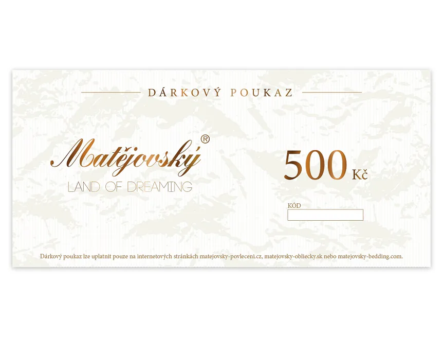 Elektronický poukaz na 500 Kč