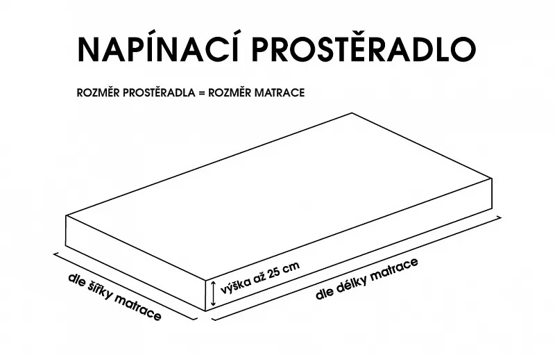 Prostěradlo Tyrkysové FROTÉ STANDARD