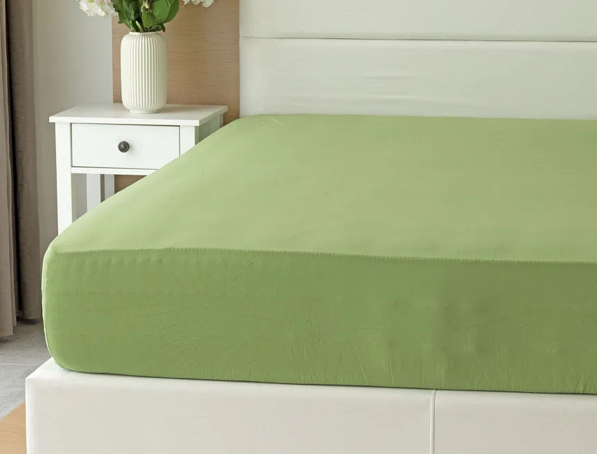 Prostěradlo Středně zelené ELASTAN PREMIUM