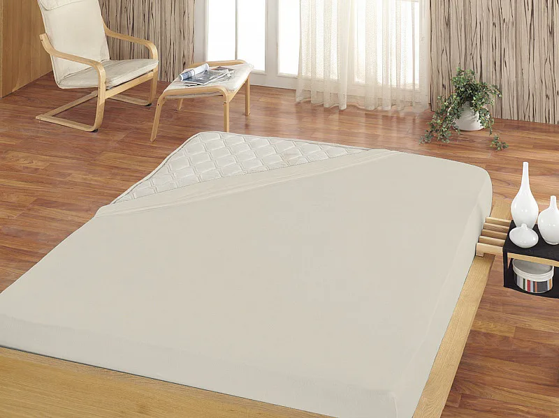 Prostěradlo Natur BAVLNĚNÝ MIKROPLYŠ PREMIUM