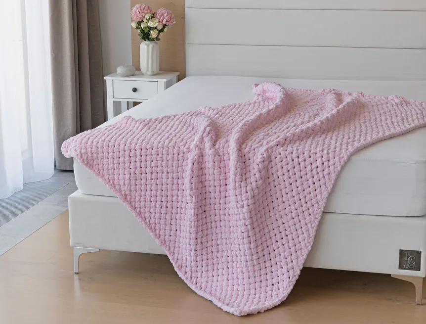 Deka Knittingly růžová