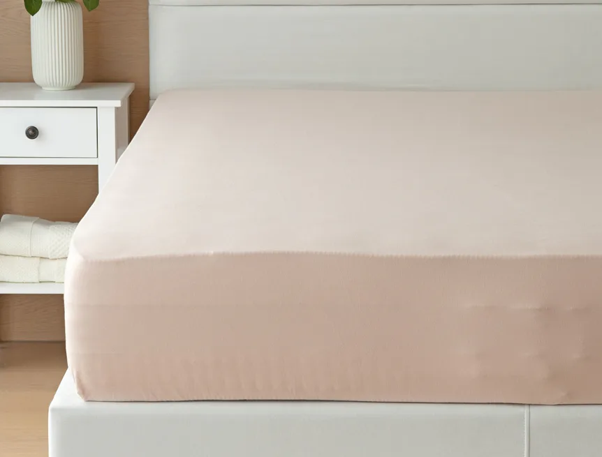 Prostěradlo Pudrové INTERLOCK