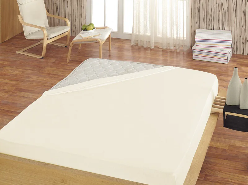 Prostěradlo Světle béžové ELASTAN STANDARD