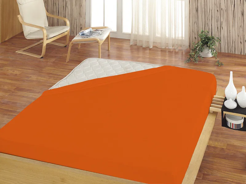 Prostěradlo Oranžové FROTÉ STANDARD