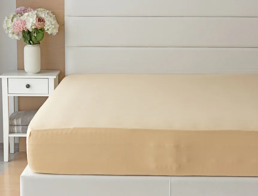 Prostěradlo Pískové ELASTAN PREMIUM