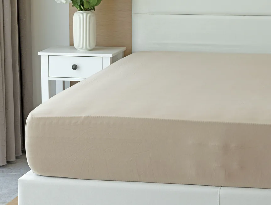 Prostěradlo Světle hnědé ELASTAN PREMIUM