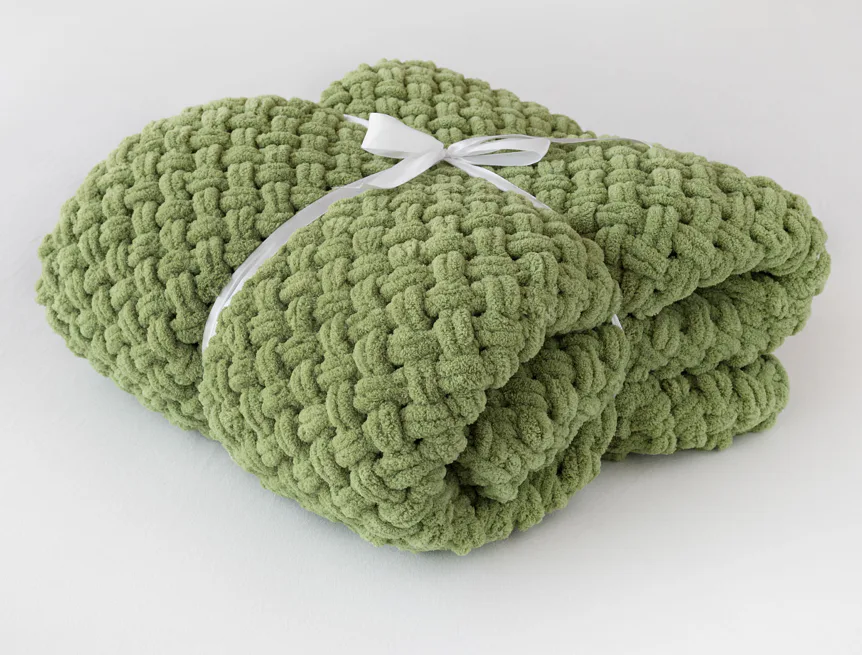 Deka Knittingly zelená